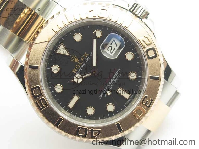 116621 Bracelet Best Dial SS SS 1:1 Black VRF RG on A2836 Edition Yacht-Master 0418